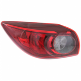 CarLights360: For 2014-2016 Mazda 3 Tail Light Assembly DOT Certified w/ Bulbs Halogen Type (Vehicle Trim: Hatchback) (CLX-M0-11-6660-00-1-CL360A1-PARENT1)