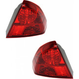 CarLights360: For 2003 2004 2005 Honda Civic Tail Light Assembly (Left)  DOT Certified (Vehicle Trim: Sedan; JAPAN BUILT, USA/CANADA BUILT) (CLX-M0-11-5878-01-1-CL360A1-PARENT1)