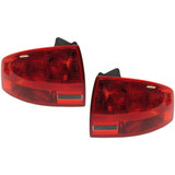 CarLights360: For 2005 2006 2007 2008 Audi A4 Tail Light Assembly DOT Certified w/ Bulbs (Vehicle Trim: Sedan) (CLX-M0-11-11186-90-1-CL360A2-PARENT1)