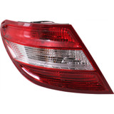 CarLights360: For 2008 2009 2010 2011 Mercedes-Benz C350 Tail Light Assembly DOT Certified w/o Curve Lighting w/ Bulbs (CLX-M0-11-11748-00-1-CL360A7-PARENT1)