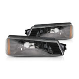 For Chevy Avalanche 1500 / 2500 Turn Signal Light 2002 03 04 05 2006 lear & Amber Lens | w/ Body Cladding | w/o Decor Package (CLX-M0-USA-3351603LUS-CL360A70-PARENT1)