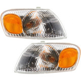 For Toyota Corolla Corner Light 1998 1999 2000 | Clear & Amber Lens (CLX-M0-USA-18-5220-00-CL360A70-PARENT1)