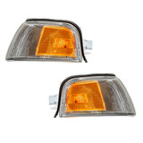 For Mitsubishi Mirage Corner Light 1997 98 99 00 2001 | Clear & Amber Lens | Sedan (CLX-M0-USA-18-5502-00-CL360A70-PARENT1)