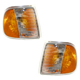 Karparts360 Replacement For Fo-rd F-150 / F-250 Corner Light 1997 | Clear & Amber Lens (CLX-M0-USA-18-3372-01-CL360A70-PARENT1)