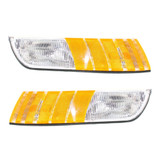 For Mercury Grand Marquis Corner Light 1992 1993 1994 | w/ Marker Lamp | Clear & Amber Lens (CLX-M0-USA-18-3374-01-CL360A70-PARENT1)