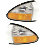 For Pontiac Bonneville Corner Light 1992 93 94 1995 | Clear & Amber Lens (CLX-M0-USA-18-3406-01-CL360A70-PARENT1)