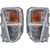 For Toyota Prius / Prius Plug In Turn Signal Light 2012 13 14 2015 Clear Lens | LED | w/ Daytime Running Light | Plug-in Model (CLX-M0-USA-REPT106922-CL360A70-PARENT1)