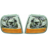 Karparts360 Replacement For Fo-rd F-150 Heritage Corner Light 2004 | Clear & Amber Lens | Lightning (CLX-M0-USA-3301504LUS-CL360A71-PARENT1)