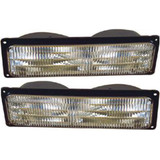 For Chevy C3500 HD Turn Signal Light 1994 95 96 97 98 99 2000 | w/ Composite Head Lights | Clear Lens (CLX-M0-USA-12-1540-01-CL360A74-PARENT1)
