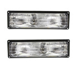 For GMC C3500 HD Turn Signal Light 1994 95 96 97 98 99 00 2001 | w/ Composite Headlights | Clear Lens (CLX-M0-USA-12-1540-01-CL360A79-PARENT1)