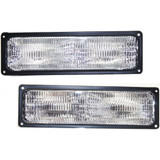 For Chevy K1500 / K2500 Suburban Turn Signal Light 1994 95 96 97 98 1999 | w/ Composite Head Lights | Clear Lens (CLX-M0-USA-12-1540-01-CL360A73-PARENT1)