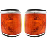 Karparts360 Replacement For Fo-rd F-150 Corner Light 1987 88 89 90 1991 | w/ Trim Amber Lens (CLX-M0-USA-18-1834-01-CL360A71-PARENT1)