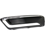 For Chevy Impala Fog Light Cover 2014-2018 | Grille Bezel | Bumper Cover | w/o Midnight Black Package | w/ Hole For DRL | LTZ/Premier Model | Black (CLX-M0-USA-REPC108634-CL360A70-PARENT1)