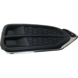 For Acura RDX Fog Light Cover 2016 2017 2018 | Textured Black w / Chrome Trim (CLX-M0-USA-RA10860002-CL360A70-PARENT1)