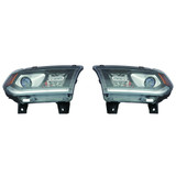 For Dodge Durango Headlight Assembly 2014 2015 w/o DRL Black Trim (CLX-M0-334-1139L-AS2-CL360A55-PARENT1)