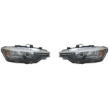 For BMW 320i / 328d / 328d xDrive / 328i / 328i xDrive / 340i Headlight Assembly 2016 2017 2018 Halogen w/o Logo (CLX-M0-344-1161L-AS2-CL360A55-PARENT1)