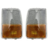 For Chevy Caprice Corner Light 1987 88 89 1990 | Clear & Amber Lens (CLX-M0-USA-18-1860-01-CL360A70-PARENT1)