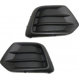 For Chevy Trax Fog Light Cover 2017 2018 2019 | Grille Bezel | Bumper Cover | Outer | Textured Black (CLX-M0-USA-RC10860010-CL360A70-PARENT1)