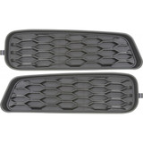For Dodge Avenger Fog Light Cover 2011 12 13 2014 | Grille Bezel | Bumper Cover | w/o Fog Light Hole | Black (CLX-M0-USA-REPD015506-CL360A70-PARENT1)