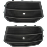 For Audi Q3 / Q3 Quattro Fog Light Cover 2016 2017 2018 Outer | 1-Piece Bumper | w / PAS Holes | Textured Black (CLX-M0-USA-RA01550004-CL360A70-PARENT1)