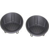 For Chevy Camaro Fog Light Cover 2010 11 12 13 2014 | Grille Bezel | Bumper Cover | LS Model | Coupe | Black (CLX-M0-USA-REPC107508-CL360A70-PARENT1)