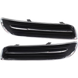 For Chrysler 300 Fog Light Cover 2011 12 13 2014 Outer | Black / w Chrome Trim | Black & Chrome (CLX-M0-USA-REPC108606-CL360A70-PARENT1)