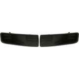 For Ford Fusion Fog Light Cover 2006 07 08 2009 | Grille Bezel | Bumper Cover | w/o Fog Light Hole | Black (CLX-M0-USA-F107556-CL360A70-PARENT1)