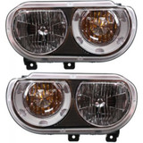 For Dodge Challenger Headlight Assembly 2008 09 10 11 12 13 2014 | Halogen Type | CAPA Certified (CLX-M0-USA-REPD100128Q-CL360A70-PARENT1)