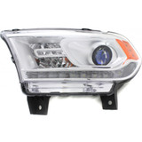 For Dodge Durango Headlight Assembly 2014 2015 | w/ Daytime Running Lamp | Chrome Trim | CAPA Certified (CLX-M0-334-1139L-ACN1-CL360A50-PARENT1)