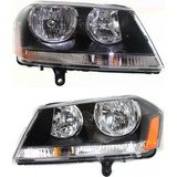 For Dodge Avenger Headlight Assembly 2008 09 10 11 12 13 2014 | Halogen | RT Model CAPA (CLX-M0-USA-REPD100116Q-CL360A70-PARENT1)