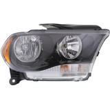 For Dodge Durango Headlight Assembly 2011 2012 2013 | Halogen | Black Interior CAPA (CLX-M0-USA-REPD100150Q-CL360A70-PARENT1)