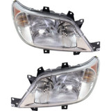 For Dodge Sprinter 2500 / 3500 Headlight Assembly 2003 04 05 2006 | Halogen | w/o Fog Lights (CLX-M0-USA-REPD100144-CL360A71-PARENT1)