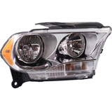 For Dodge Durango Headlight Assembly 2011 2012 2013 | Halogen | Chrome Interior CAPA (CLX-M0-USA-REPD100152Q-CL360A70-PARENT1)