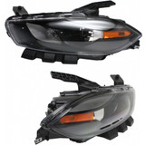 For Dodge Dart Headlight Assembly 2013 14 15 2016 HID | Black Interior w/o Bulb(s) (CLX-M0-USA-REPD100160-CL360A70-PARENT1)