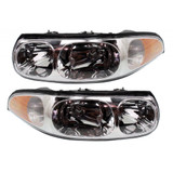 For Buick LeSabre Headlight Assembly 2000 01 02 03 04 2005 Halogen | Composite | w/ Cornering / Marker Lamp | Custom Model (CLX-M0-USA-REPB100112-CL360A70-PARENT1)