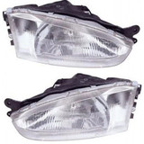 For Mitsubishi Mirage Headlight Assembly 1997 98 99 00 01 2002 | Halogen | Coupe (CLX-M0-USA-M100118-CL360A70-PARENT1)