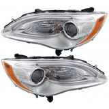 For Chrysler 200 Headlight Assembly 2011 12 13 2014 | Halogen | Excludes S Model | Convertible/Sedan | CAPA (CLX-M0-USA-REPC100316Q-CL360A70-PARENT1)