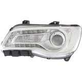 For Chrysler 300 Headlight Assembly 2015 2016 2017 | Halogen | Chrome Interior CAPA (CLX-M0-USA-REPC100366Q-CL360A70-PARENT1)