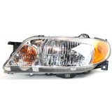 For Mazda Protege Headlight Assembly 2001 2002 2003 | Halogen | Aluminum Bezel | Sedan (CLX-M0-USA-M100146-CL360A70-PARENT1)