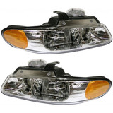 For Chrysler Town & Country / Voyager Headlight 1996 97 98 1999 | Halogen Type | w/ Quad Lamps (CLX-M0-USA-20-5242-00-CL360A71-PARENT1)