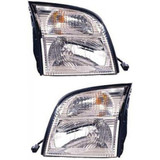 For Mercury Mountaineer Headlight Assembly 2002 03 04 2005 Halogen Type (CLX-M0-USA-3311186LAS-CL360A70-PARENT1)