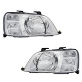 For Hoda CR-V Headlight Assembly 1997 98 99 00 2001 | Halogen Type (CLX-M0-USA-20-5232-01-CL360A70-PARENT1)