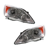 For Honda CR-V Headlight Assembly 2007 08 09 10 2011 CAPA | Halogen w/o bulb(s) (CLX-M0-USA-ARBH100110Q-CL360A70-PARENT1)