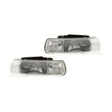 For Chevy Silverado 1500 / 2500 HD Headlight 2001 2002 | Composite | Halogen Type (CLX-M0-USA-20-5500-00-CL360A73-PARENT1)