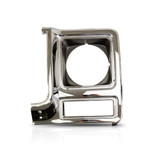 For GMC C1500 / C2500 / C3500 Headlight Door 1979 1980 | Round | Chrome & Painted Dark Argent (CLX-M0-USA-6734-CL360A70-PARENT1)