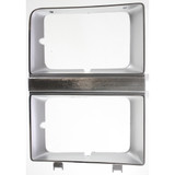 For GMC C1500 / C2500 / C3500 Headlight Door 1981 1982 | w/ Dual Headlamps | Chrome (CLX-M0-USA-6736-CL360A70-PARENT1)
