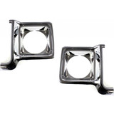 For Chevy C10 Headlight Door 1975 76 77 1978 | Round | Chrome & Painted-Dark Argent (CLX-M0-USA-6732-CL360A70-PARENT1)