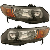 For Honda Civic Headlight Assembly 2006 2007 | Halogen | Auto/5 Speed | Manual Trans | Coupe (CLX-M0-USA-H100158-CL360A70-PARENT1)