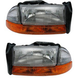 For Dodge Dakota Headlight 1998-2004 Halogen (CLX-M0-USA-D100104-CL360A70-PARENT1)