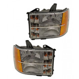 For GMC Sierra 1500 Headlight 2007-2013 Halogen | New Body Style (CLX-M0-USA-ARBG100102-CL360A70-PARENT1)